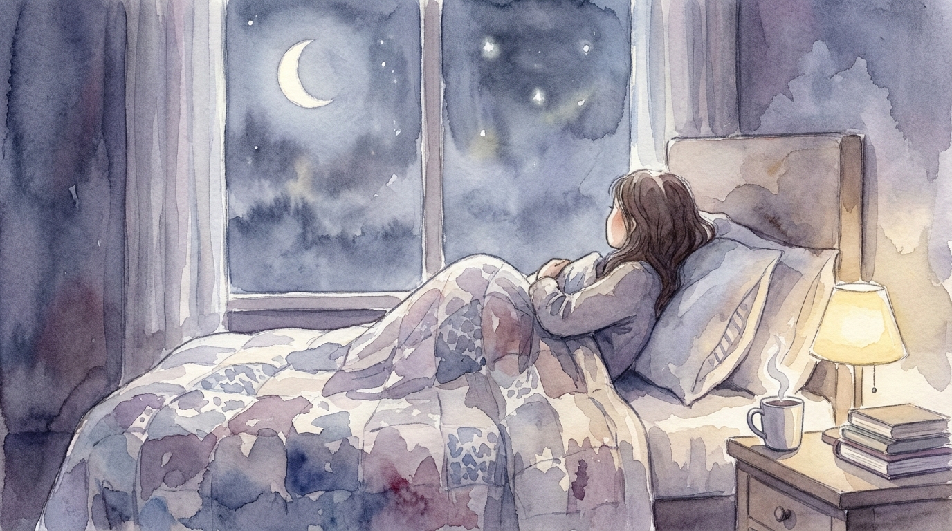 夜になると不安で眠れない方へ｜原因と今夜からできる7つの対処法
