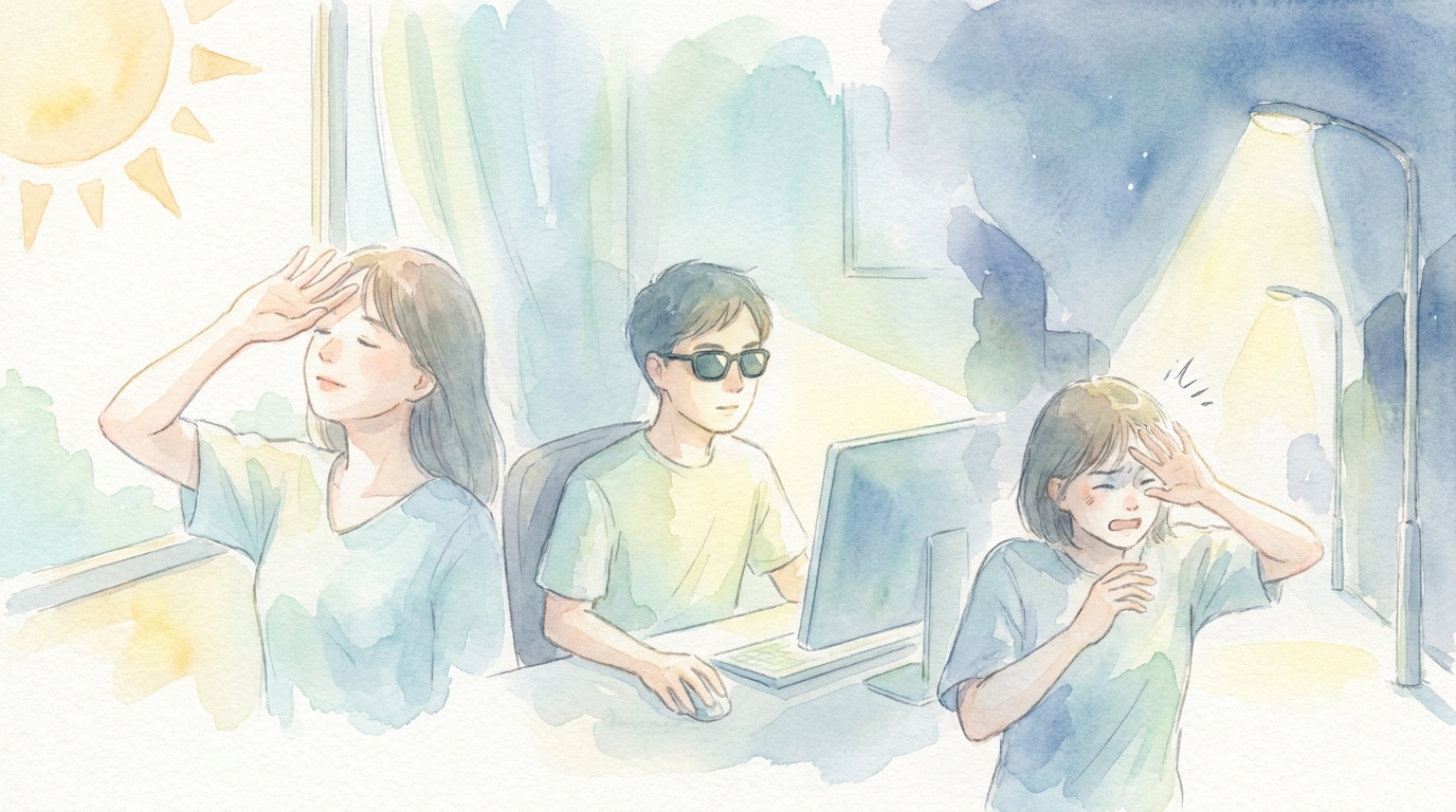 光に敏感なHSPが困りやすい具体的な場面