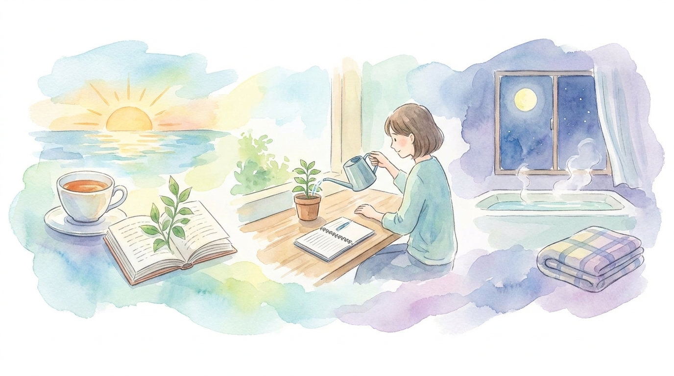 気持ちが整うルーティンとは「心の安定を生む小さな習慣」のこと