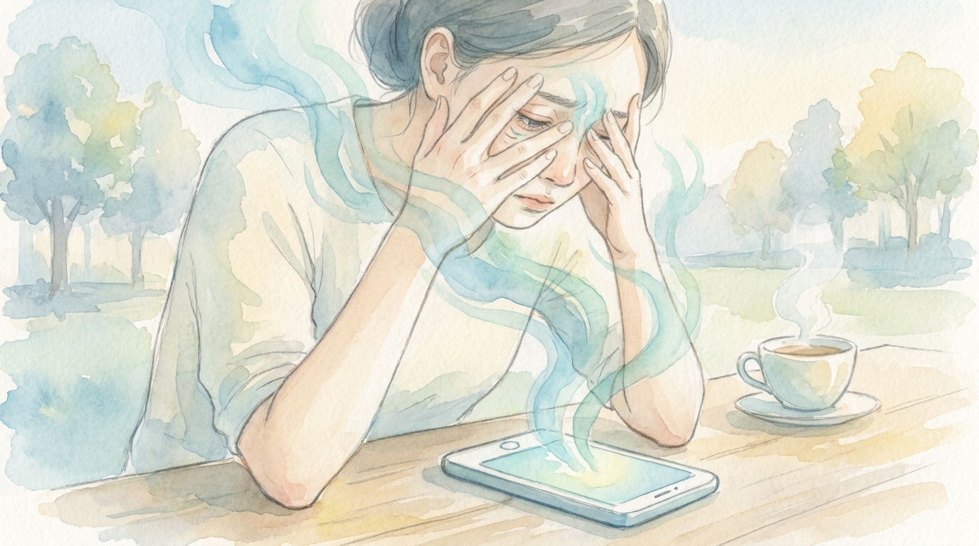 スマホで疲れる原因は「目」だけではない