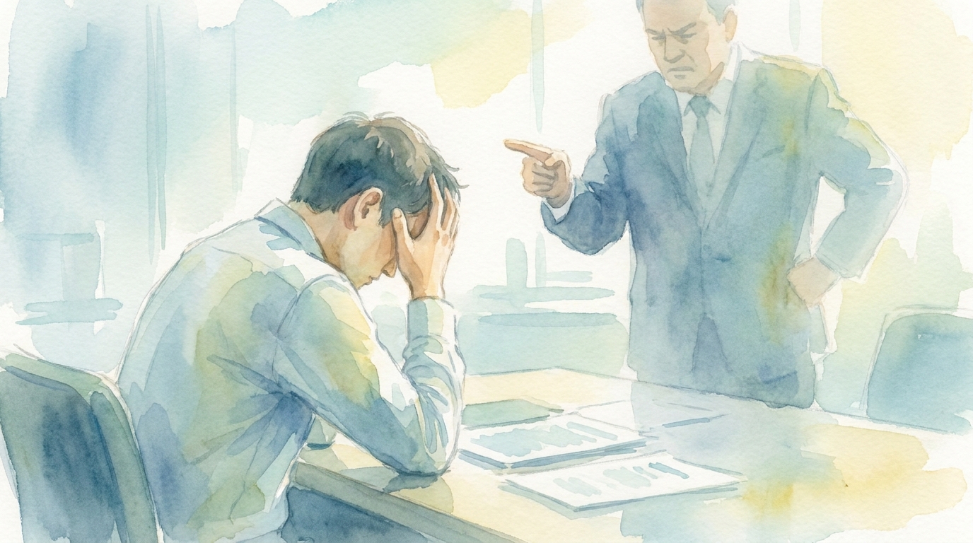 仕事で怒られるのが怖いのは「甘え」ではなく学習された反応です